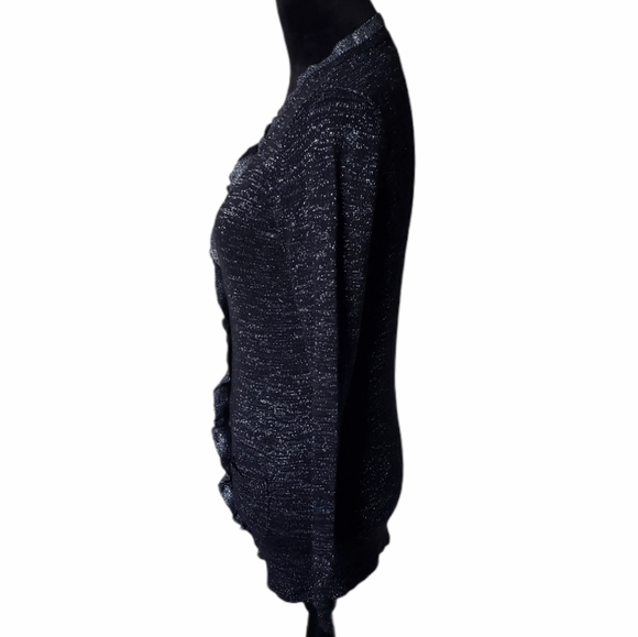 B2G1 Victoria's Secret Black Metallic Cardigan - Picture 4 of 6